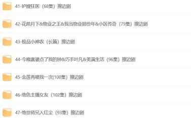 深夜必看100+部擦边短剧大合集 情感悬疑题材一网打尽