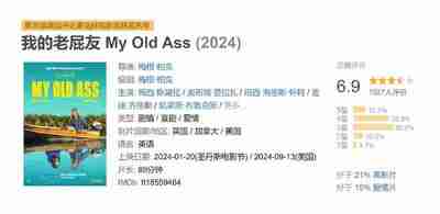 我的老屁友 My Old Ass (2024)