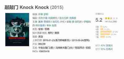 敲敲门 Knock Knock (2015)