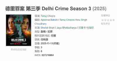 德里罪案 第三季 Delhi Crime Season 3 (2025)