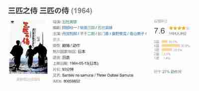 三匹之侍 三匹の侍 (1964)