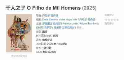 千人之子 O Filho de Mil Homens (2025)