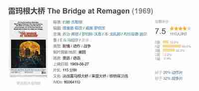雷玛根大桥 The Bridge at Remagen (1969)