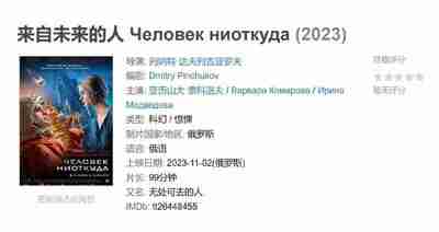 来自未来的人 Человек ниоткуда (2023)