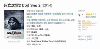 死亡之雪2 Død Snø 2 (2014)