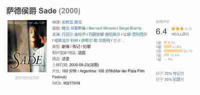 萨德侯爵 Sade (2000)