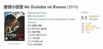 爱情小欲望 Né Giulietta né Romeo (2015)