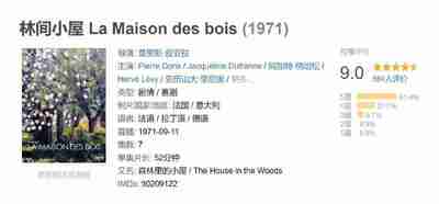 林间小屋 La Maison des bois (1971)