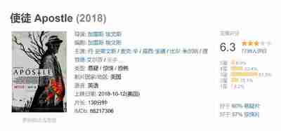 使徒 Apostle (2018)