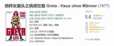 纳粹女魔头之病房狂魔 Greta - Haus ohne Männer (1977)
