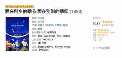 爱在别乡的季节 愛在別鄉的季節 (1990)