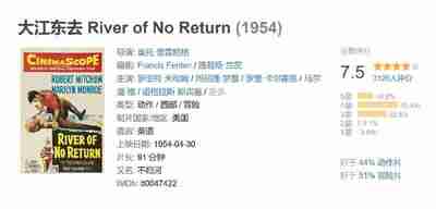 大江东去 River of No Return (1954)