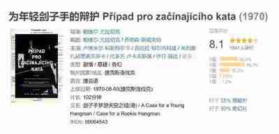 为年轻刽子手的辩护 Případ pro začínajícího kata (1970)