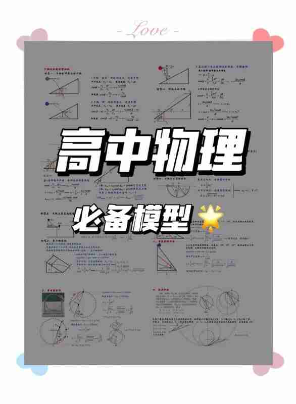 【2026版高中物理模型知识总结】
