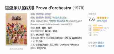 管弦乐队的彩排 Prova d'orchestra (1978)