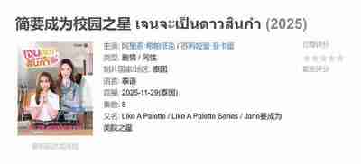 简要成为校园之星 เจนจะเป็นดาวสินกํา (2025)