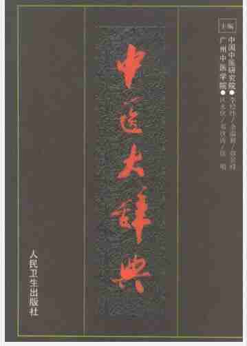 《中医大辞典》中医学术的综合性辞书 李经纬[pdf]