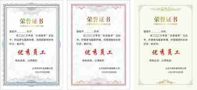 50多套高颜值荣誉证书奖牌模板，企业+学校+单位通用合集