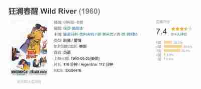 狂澜春醒 Wild River (1960)