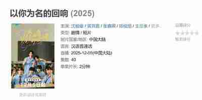 以你为名的回响 (2025)