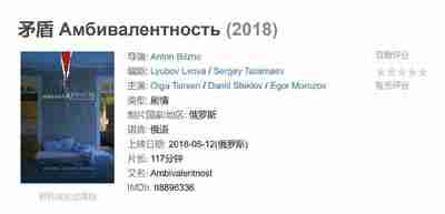 矛盾 Амбивалентность (2018)