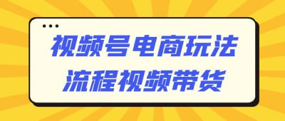 视频号电商玩法流程视频带货[免费在线观看][夸克网盘]