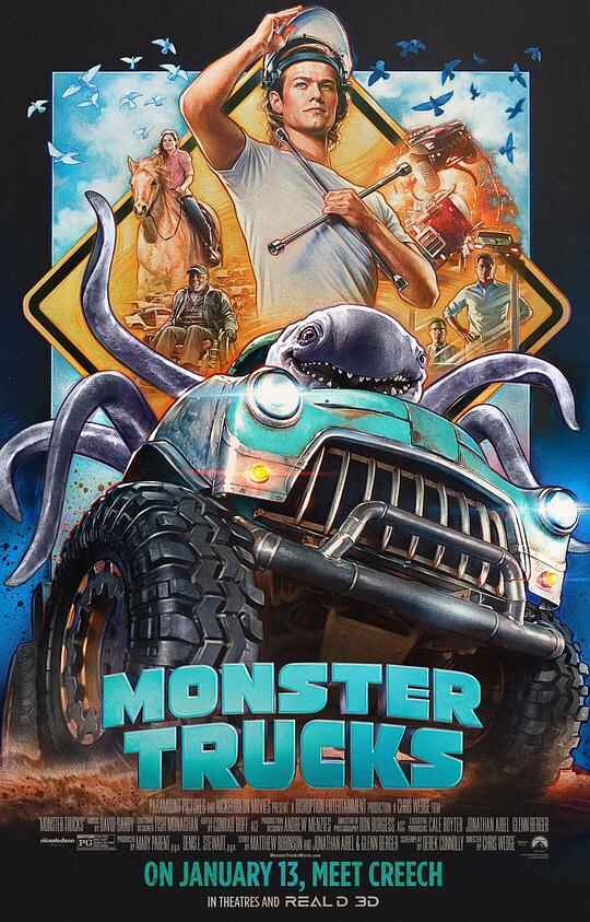 怪兽卡车 Monster Trucks 1080p Remux (2016) 中文字幕[免费在线观看][夸克网盘]