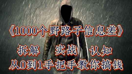 2025年《1000个野路子信息差》搞钱玩法，冷门暴利，小白轻松逆转[免费在线观看][夸克网盘]