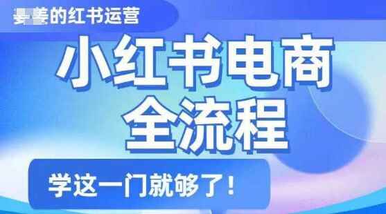 姜姜的小红书课程及陪跑，小红书电商全流程，精简易懂，从入门到精通，学这一门就够了[免费在线观看][夸克网盘]