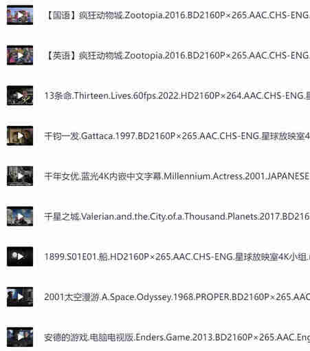 星球4K压制组@2021~2024历年合集[免费在线观看][夸克网盘]