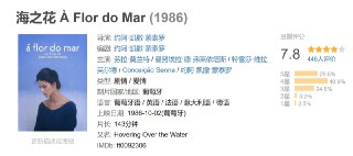 【海岸迷情】《海之花》À Flor do Mar (1986) | 葡萄牙海岸线燃烧的禁忌罗曼史