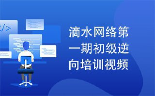 【滴水】逆向破解实战班 第一期 - 带源码课件