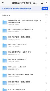 网易云and豆瓣top榜流行歌曲精选1730首合集 经典音乐合集【MP3】【138.6GB】