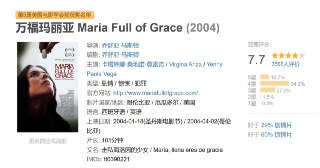 万福玛丽亚 Maria Full of Grace (2004)