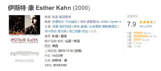 伊斯特·康 Esther Kahn (2000)