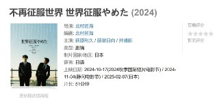 不再征服世界 世界征服やめた (2024)
