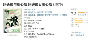 座头市与用心棒 座頭市と用心棒 (1970)