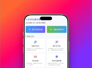 小红书批量去重 - 无广告纯净版自媒体人专属改图改文神器