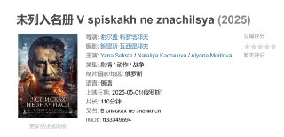 未列入名册 V spiskakh ne znachilsya (2025)