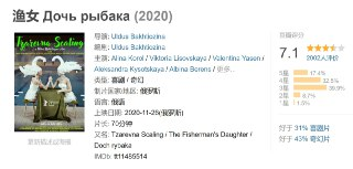 渔女 Дочь рыбака (2020)