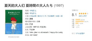 夏天的大人们 夏時間の大人たち (1997)