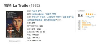 鳟鱼 La Truite (1982)