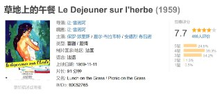 草地上的午餐 Le Dejeuner sur l'herbe (1959)
