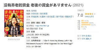 没有养老的资金 老後の資金がありません (2021)