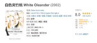 白色夹竹桃 White Oleander (2002)
