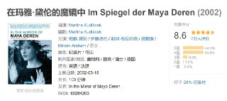 在玛雅·黛伦的魔镜中 Im Spiegel der Maya Deren (2002)