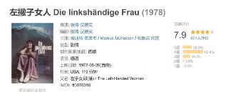 左撇子女人 Die linkshändige Frau (1978)