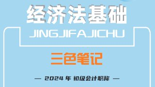 2024初级会计三色笔记（经济法+实务）