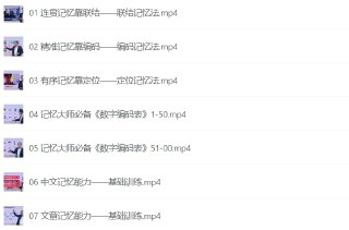 全优能宝典，超级记忆法，世界大师授课助孩子高效提升学习能力