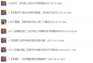 李银河的爱情课：中国青年情感观的变迁与婚姻新趋势